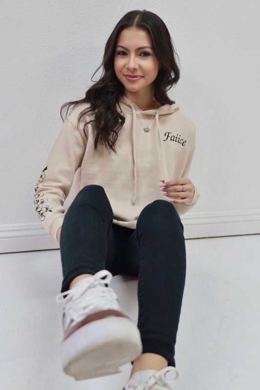 BLOSSOM CROPPED HOODIE
